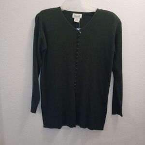 Epogee Sweater NWOT Women's Size L Dark Green